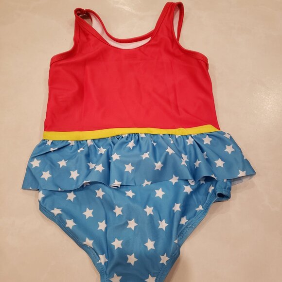 New Wonder Woman Kids Swimsuit 4-5 years 110cm - Picture 5 of 8
